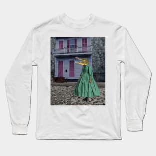 Gator Girl in the French Quarter Long Sleeve T-Shirt